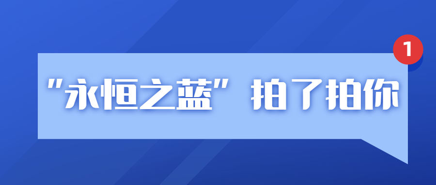 “永恒之蓝”拍了拍你